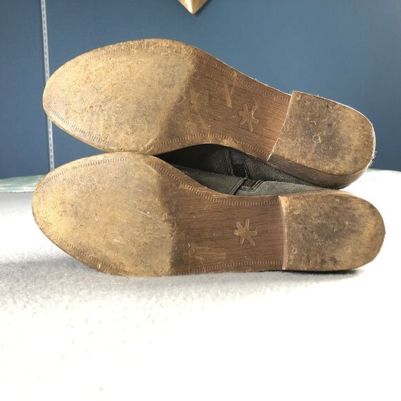 Splendid Gray Suede Side Zip Hamptyn Ankle Boots - Picture 8 of 9